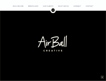 Tablet Screenshot of airballcreative.com